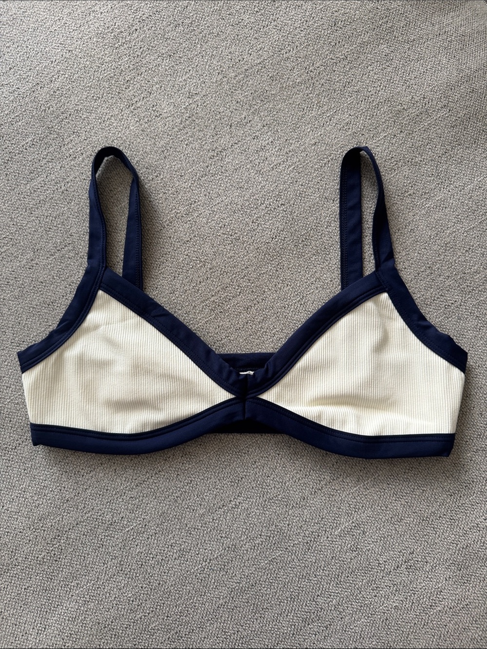 L*SPACE Taylor Bikini Top - Midnight Cream
